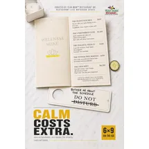 neti neti inc Calm Costs Extra: Lined Notebook
