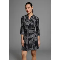 LAURA SCOTT Polokleid Grafik-Print Blau 46