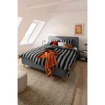 Schöner Wohnen Panel Gestreift Grau 155 x 220 cm + 2 x 80 x 80 cm