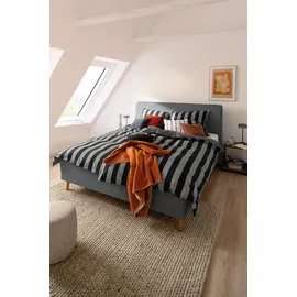 Schöner Wohnen Panel Gestreift Grau 155 x 220 cm + 2 x 80 x 80 cm