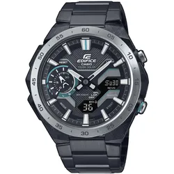 Smartwatch CASIO EDIFICE, schwarz, Smartwatches, Quarzuhr, Armbanduhr,Herrenuhr,Stoppfunktion,Bluetooth,Resinarmband
