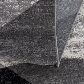 Sanat Teppich Vintage - Modern Teppiche für Wohnzimmer, Kurzflor Teppich in Grau - Mehrfarbig, Öko-Tex 100 Zertifiziert, Größe: 140 x 200 cm