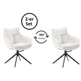 MCA Furniture MCA Stuhl Parker Stoff Beige Creme