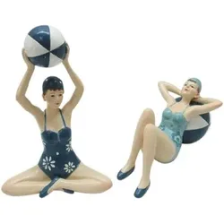 Signes Grimalt  Statuetten und Figuren Mädchenfigur Sitzt 2 Einheiten  in Blau, Einheitsgrösse
