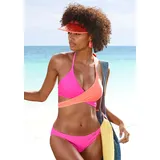 BENCH Triangel-Bikini Damen Orange/Pink 38 Cup C/D