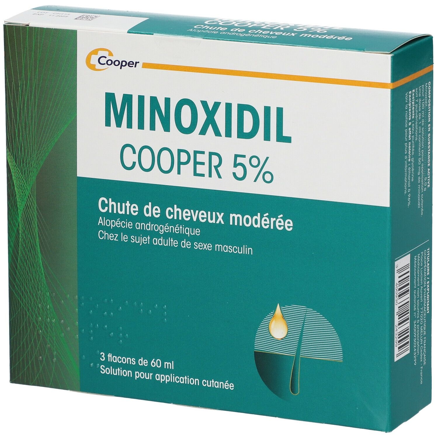 MINOXIDIL COOPER 5 % 180 ml solution(s)