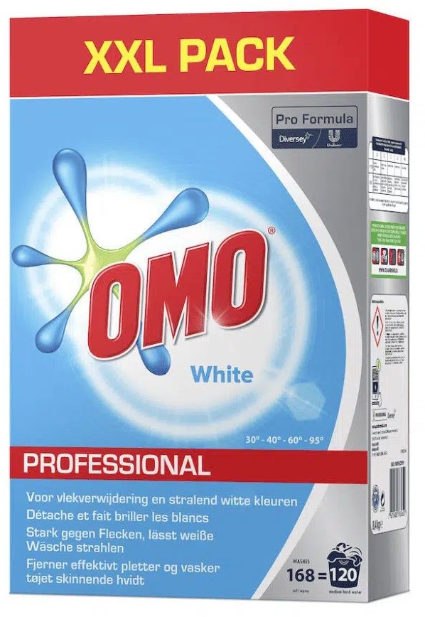 Omo Professional White Vollwaschmittel Reinigungsmittel 8,4 kg