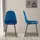 CLP 4er Set Esszimmerstühle Napier blau/Samt