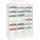 Kruzzel Sammlervitrine Polypropylen zu 46 Fächen 33x 25 x 8,5 cm - Setzkasten für Ihre Sammlung - Organisation Schaukasten für Autos - Matchbox ... - Transparent