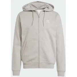 adidas Trefoil Essentials Kapuzenjacke Herren Medium Grey Heather/White XXL