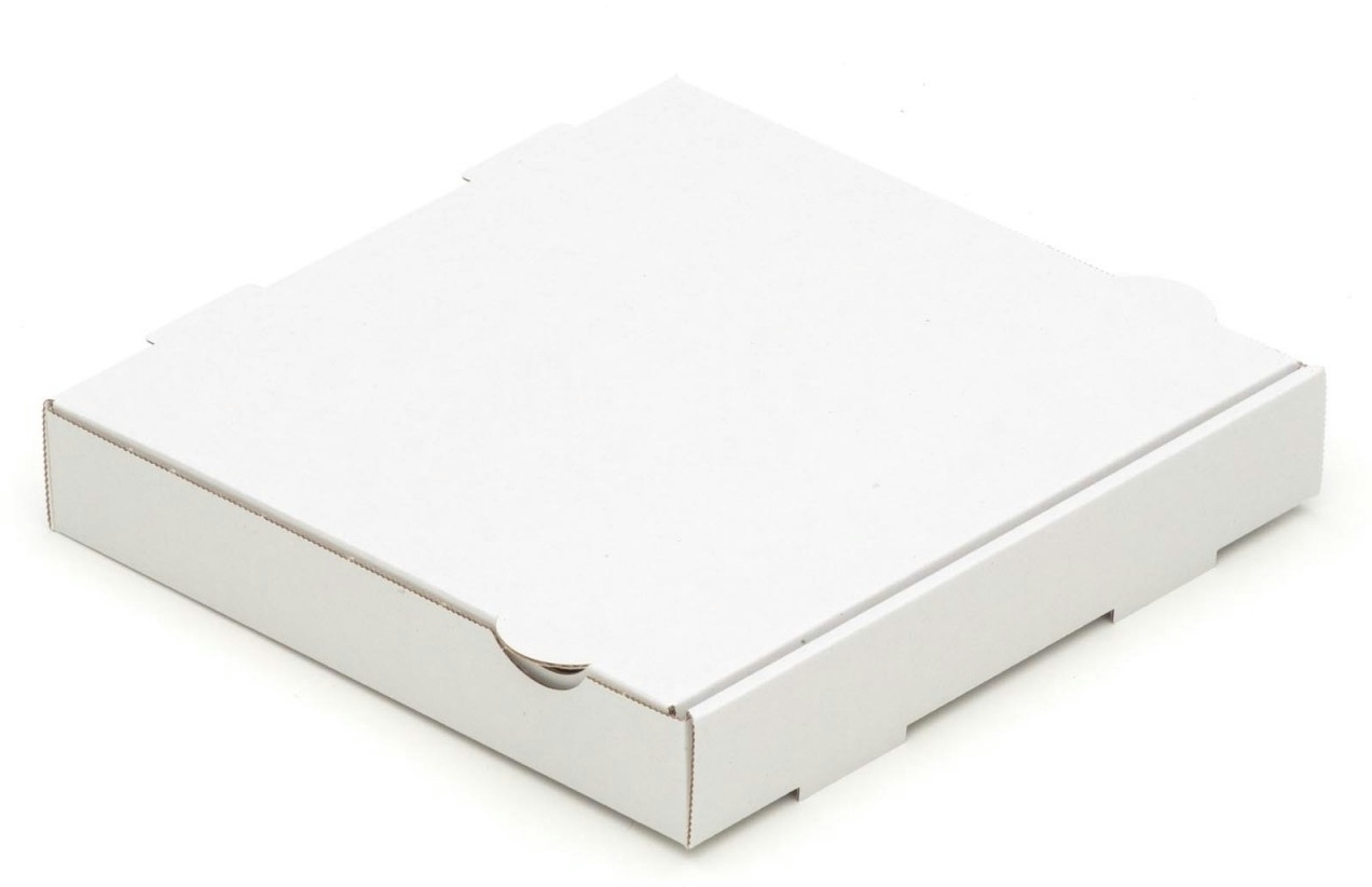 KK Verpackungen 100 Pizzakartons 240 x 240 x 40 mm Pizzaschachteln Blanko Verpackungen weiß