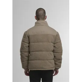 URBAN CLASSICS Fabric Mix Teddy Puffer Jacket beige S