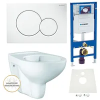 Geberit Vorwandelement Sigma Grohe wc spülrandlos Komplettset