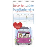 ALPHA EDITION GmbH & Co. KG liebe ist... 2026 Familientermine - Familien-Timer - Termin-Planer - Kinder-Kalender - Familien-Kalender - 22x45