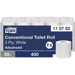 Tork Toilettenpapier »Tork Premium« 3-lagig hochweiß 30 Rollen (1 Pack a 30 Rollen) weiß