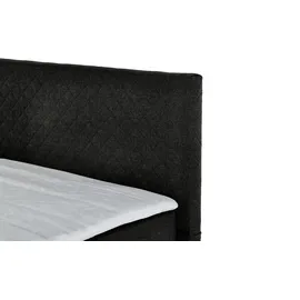 Möbel Kraft Boxspringbett 147 x 104 cm Schwarz