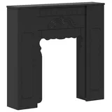 vidaXL Kaminumrandung Schwarz 93 x 20 x 89 cm Holzwerkstoff - Schwarz