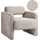 Beliani Sessel HALLSBERG Bouclé 72 x 70 x 70 cm Taupe