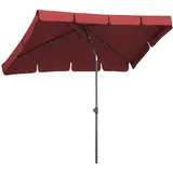 Schneider Schirme Marktschirm Aquila 225 x 120 cm Polyester Rot Bordeaux