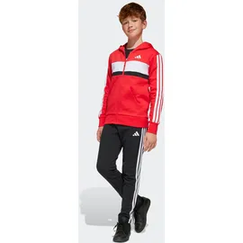 adidas Seasonal Essentials Tiberio 3-Streifen Trainingsanzug Rot/Weiß 176