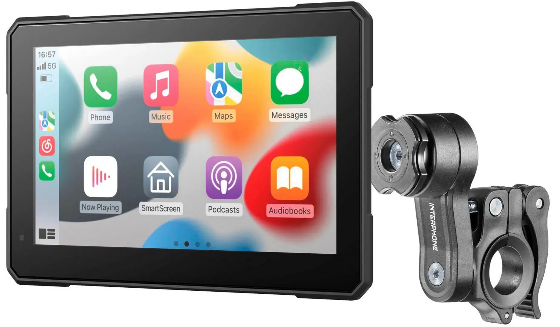Interphone Sync70 Slim display met accessoires, zwart, Eén maat