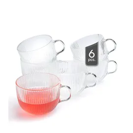 HIT Trading Teeglas Rillenoptik 0,5 l 6-tlg.