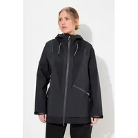 Ulla Popken Funktionsjacke in schwarz | 54-56