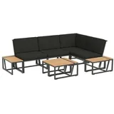 Sieger Havanna Ecklounge 8-tlg Alu/Sunproof Dunkelgrau