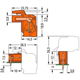 WAGO GmbH &amp; Co. KG 1-Leiter Federleiste 232-314/026-000
