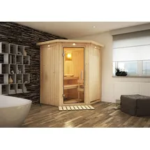 Karibu Larin inkl. 9 kW Ofen + ext. Steuerung