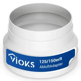 Vioks Abluft-Adapter 125/150erR Rohr