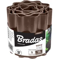 Bradas Beeteinfassung 900 x 15 cm 1 Stück Braun