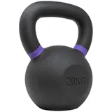 Strength Shop Kettlebell Gusseisen mit genormtem Griff, 1x 20 KG, Extrem Robust & Langlebig, Kugelhantel mit Gewichts-Farbmarkierung & Schwarzpulver-Beschichtung, ideal für Ganzkörpertraining