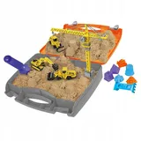 NEO TOOLS Kinetischer Toy Sand,Spielsand Sandspielzeug mit 0,75 kg Magic Toy Sand, mit Spielzeug: Baustelle, Baggerlader, Raupenbagger, Walze, Kran für Kind ab 3 4 5 6 7 8 9