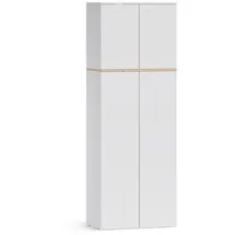 Vicco Viktor Hochschrank 68 x 188,6 cm Weiß/Artisan-Eiche