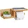Relaxdays Toilettenpapierhalter mit Ablagen, für Handy, Ersatzrolle, Klopapierhalter Bambus, HBT: 9x31x12,5 cm, Natur