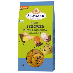 Sommer - Demeter Dinkel 3 Ingwer-Cookies 150 g