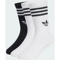 adidas Crew Socken 3 Paar Schwarz/Weiß 25-27