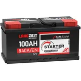 LANGZEIT Autobatterie 100AH 12V Batterie 30% mehr Startleistung ersetzt 88Ah 90Ah 92Ah 95Ah 100Ah