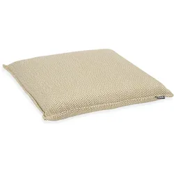 Sitzauflage H.O.C.K. "Brian", grau (taupe,weiß), B:40cm H:6cm, Obermaterial: 100% Polypropylen, Polsterauflagen, Outdoor Sitzkissen, 40x40x6cm, Stuhlkissen, schwarz, kleingemustert