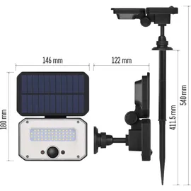 EMOS SPILO mit Bewegungsmelder 1500 lm, schwarz,
