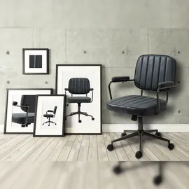 CLP Natrona Kunstleder Antik Schwarz