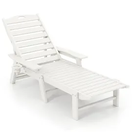 Costway Sonnenliege 4-fach verstellbar 0 x 0 x 0 cm Weiß