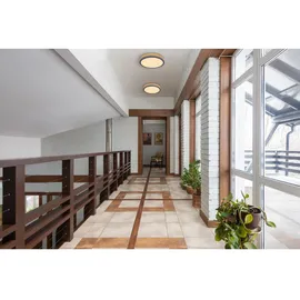 GLOBO LED-Deckenleuchte Doro 1-flammig Graphit 300 x 85 mm