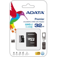 A-Data microSDHC Premier 32 GB Class 10 UHS-I + SD-Adapter