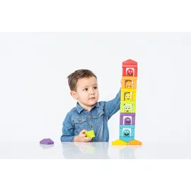 Cubika 14866 Bunte Häuser - Holzbausatz 30 Teile