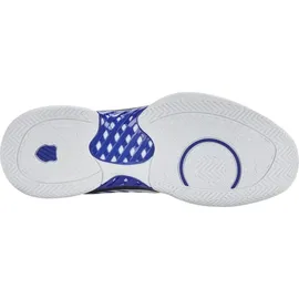 K-Swiss Express Light 3 Tennis Shoe, White/Dazzling Blue/Black, 44.5 EU