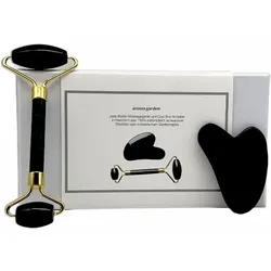 Aroma garden Black Jade Massageroller + Gua Sha