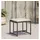 vidaXL Gartenhocker mit Kissen 43,5 x 43 x 26 cm schwarz 4 St.