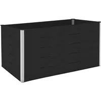 GROJA Solid Hochbeet 150 x 70 x 75 cm Anthrazitgrau